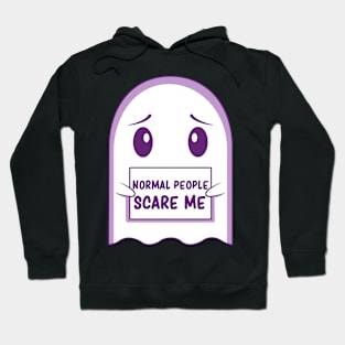 Anxious Ghost Sarcasm Social Anxiety Sarcasm Introvert Humor Hoodie